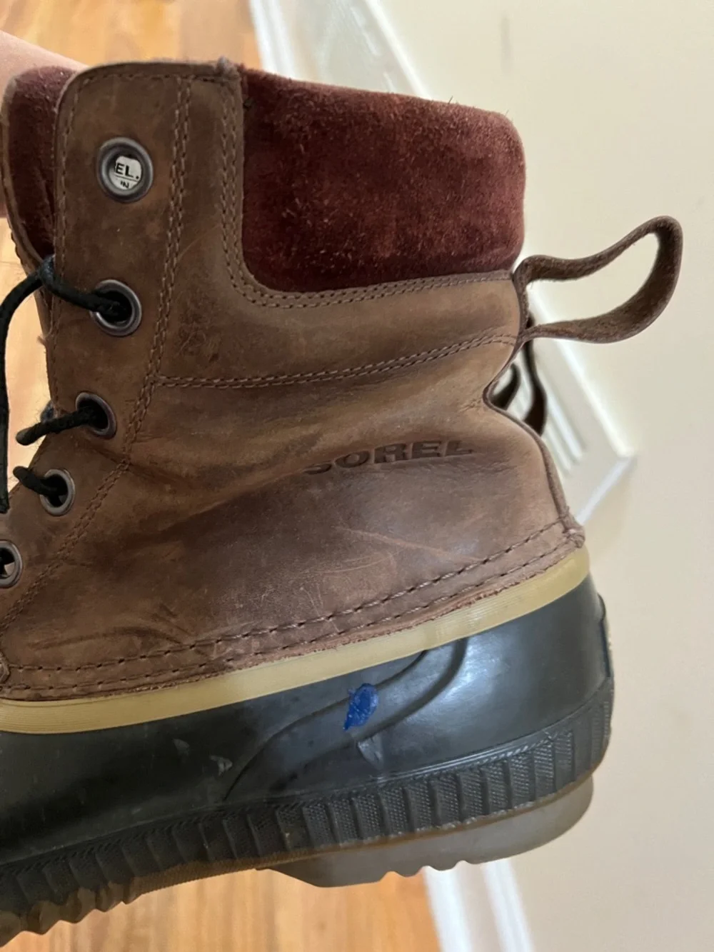 Sorel Men’s Brown and Black Waterproof Winter Duck Boots